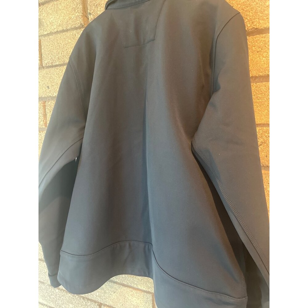 Carhartt Mens NWOT XL Rain Defender Soft Shell Jacket In Navy W Fleece Lining - Picture 10 of 11